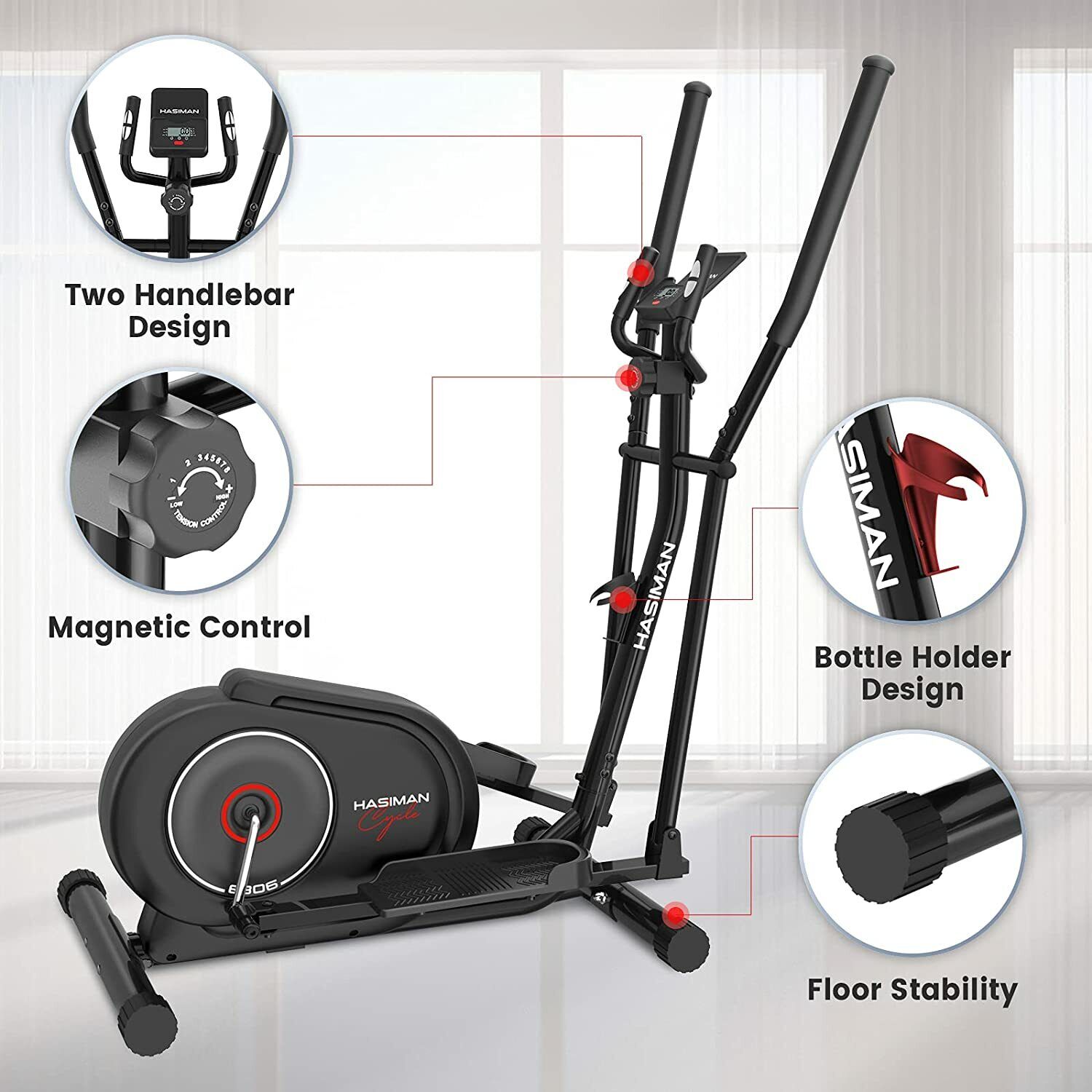 Elliptical Cross Trainer: Home Fitness Machine for Cardio