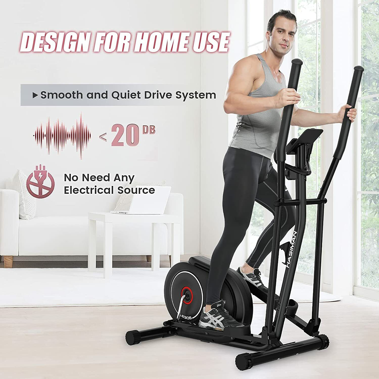 Elliptical Cross Trainer: Home Fitness Machine for Cardio
