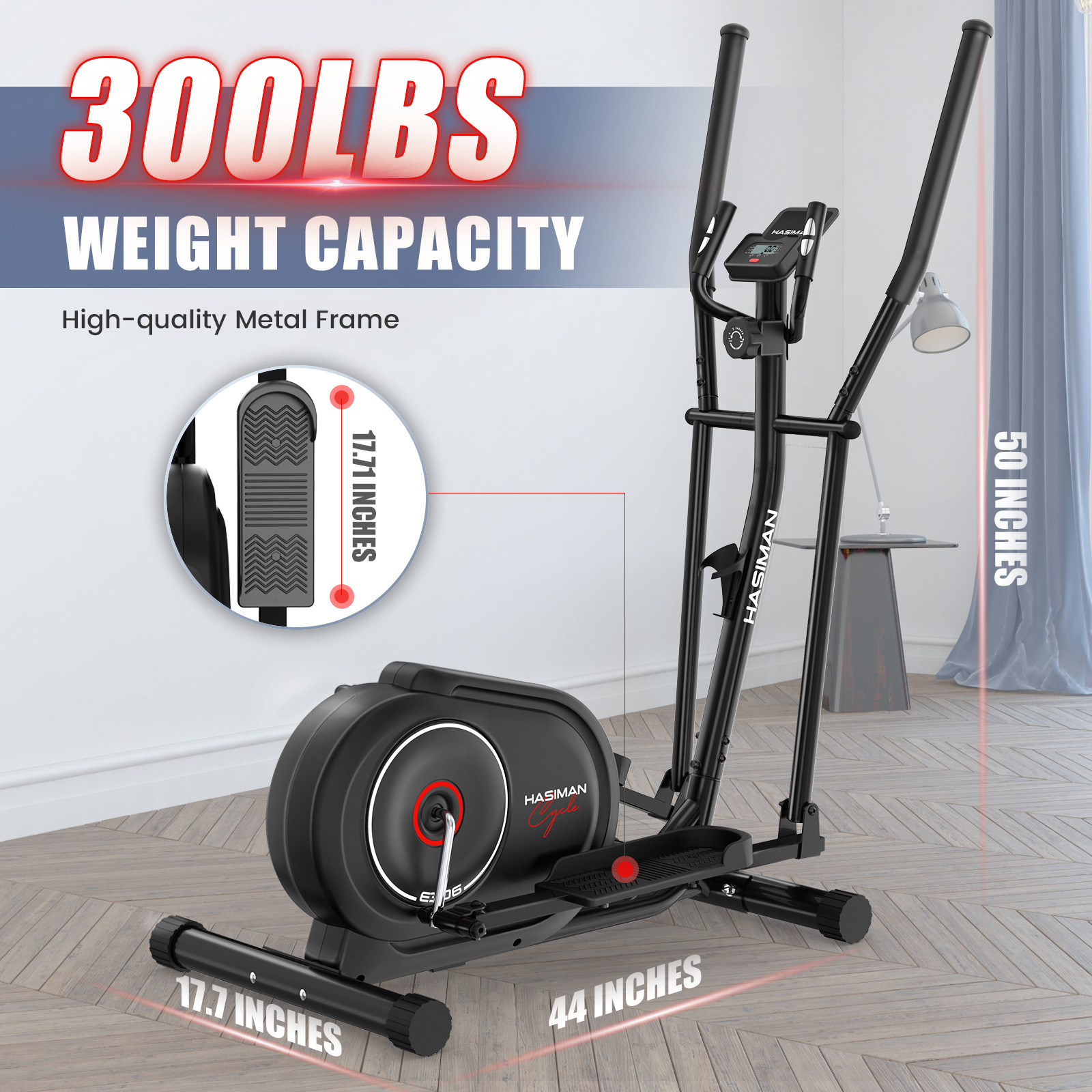 Elliptical Cross Trainer: Home Fitness Machine for Cardio