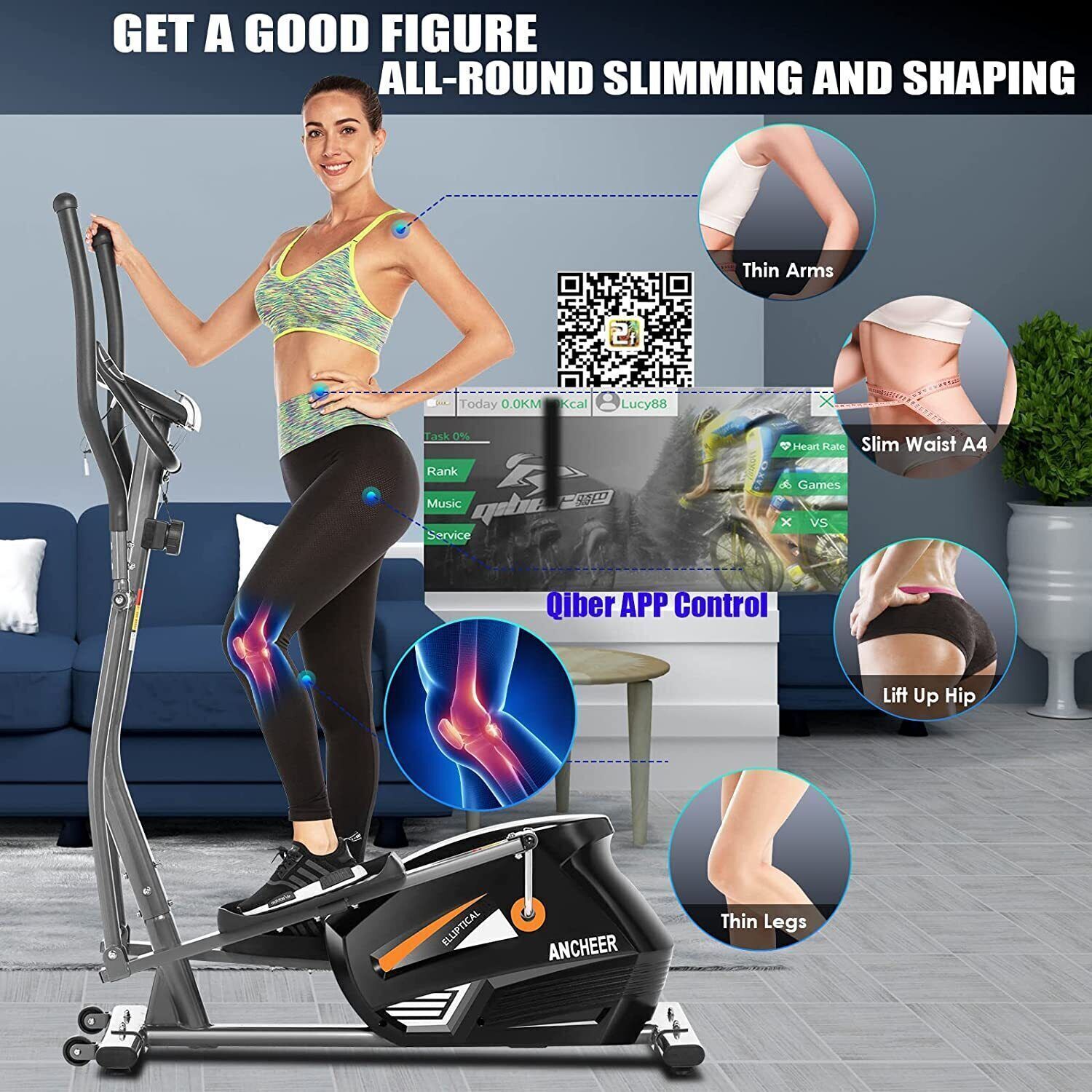 Cardio Fitness Elliptical Cross Trainer for Home Use