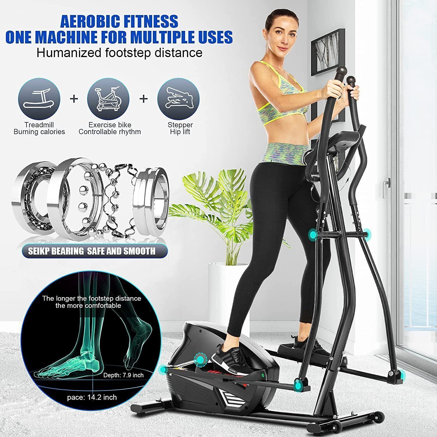 Cardio Fitness Elliptical Cross Trainer for Home Use