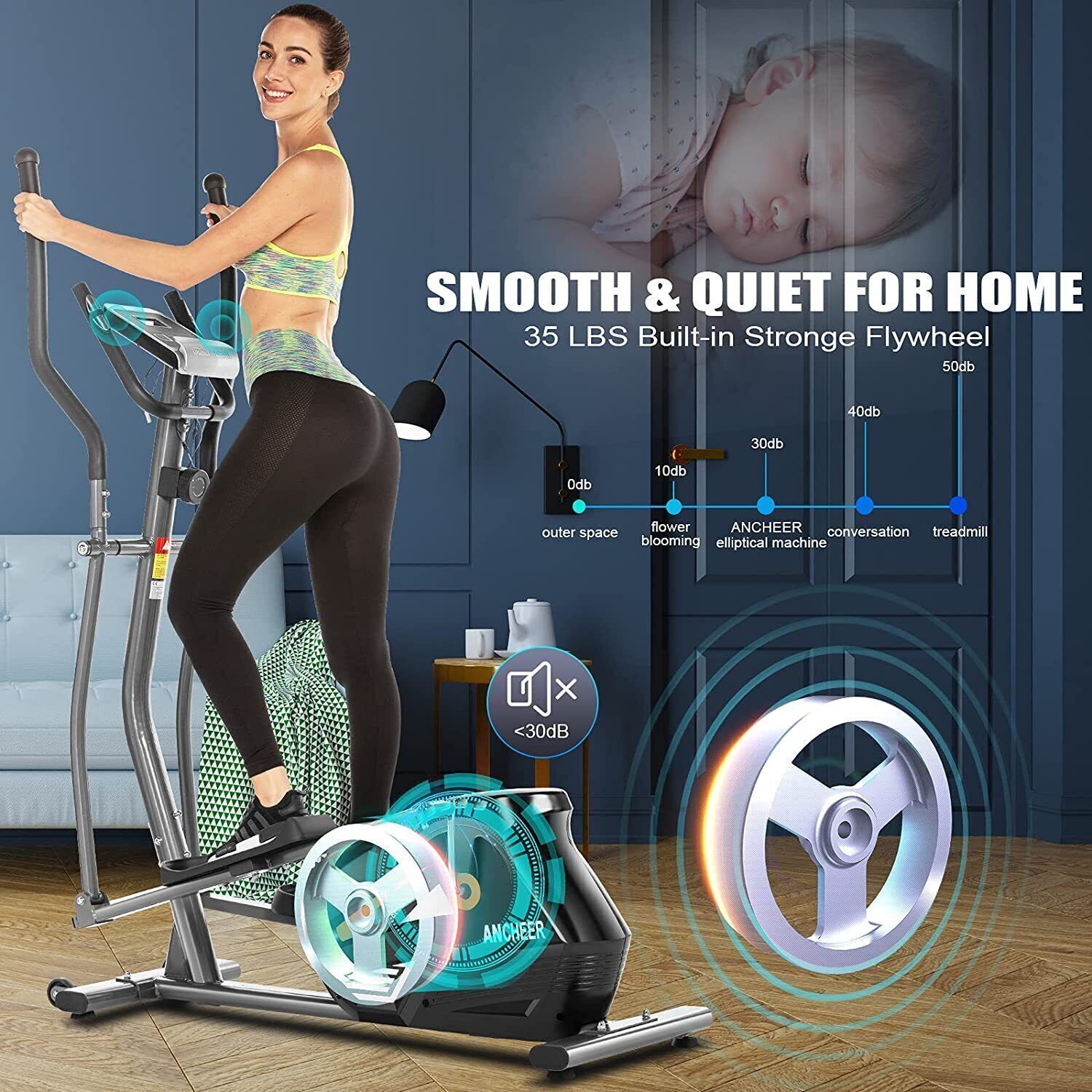 Cardio Fitness Elliptical Cross Trainer for Home Use