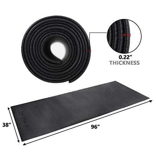 ZENY Elliptical Trainer Floor Mat: High Density Fitness Gym Mat