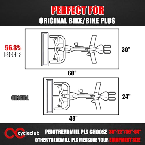 Cycleclub Bike Mat for Elliptical Trainer, 6mm Thick