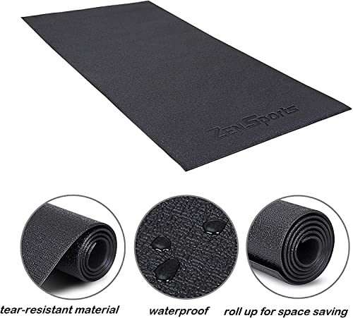 ZENY Elliptical Trainer Floor Mat: High Density Fitness Gym Mat