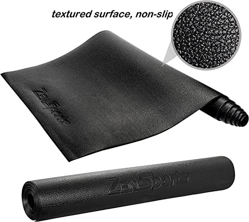 ZENY Elliptical Trainer Floor Mat: High Density Fitness Gym Mat