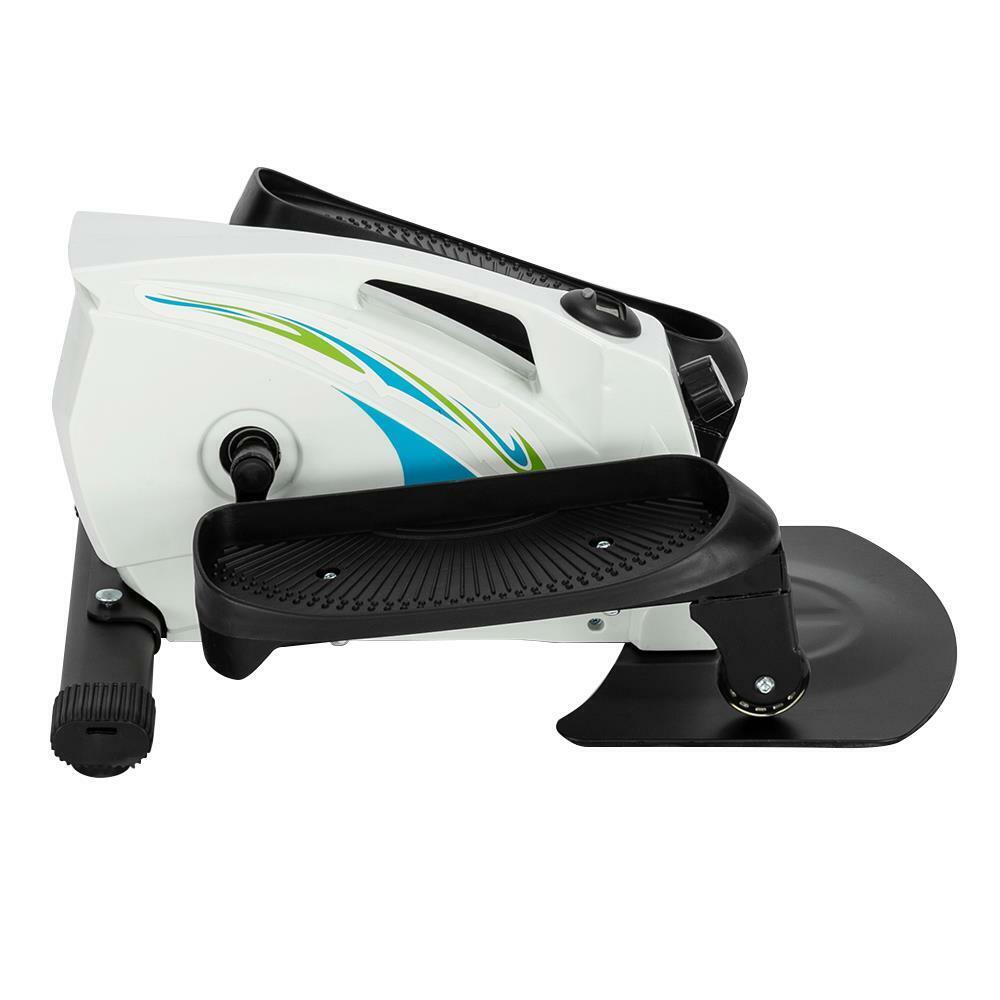 White Desk Elliptical Trainer: Compact Sitting Stepper