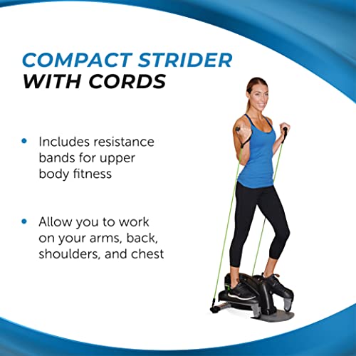 Compact Elliptical Trainer with Smart Workout App - 250 lbs Capacity