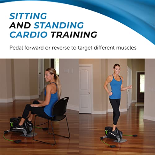 Compact Elliptical Trainer with Smart Workout App - 250 lbs Capacity