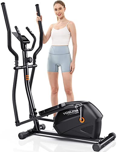 YOSUDA Compact Elliptical Machine with Adjustable Resistance