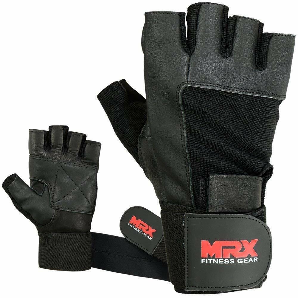 MRX Men's Gym Gloves with Wrist Wrap