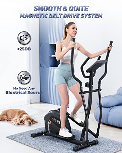 YOSUDA Compact Elliptical Machine with Adjustable Resistance