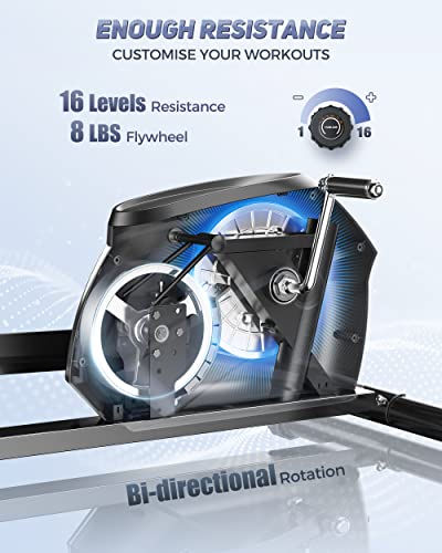 YOSUDA Compact Elliptical Machine with Adjustable Resistance