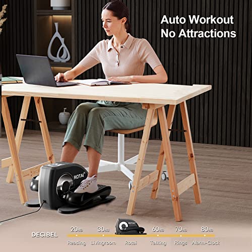 ROTAI Seated Leg Exerciser for Seniors: Black Elliptical