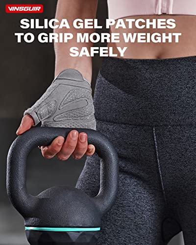 VINSGUIR Women's Breathable Workout Gloves with Excellent Grip