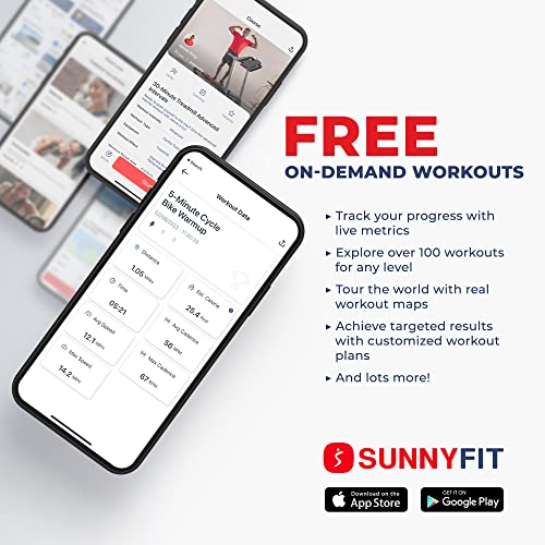 Sunny Health & Fitness Smart Elliptical Trainer with SunnyFit® App
