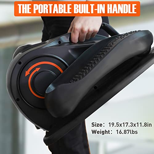 Compact Mini Elliptical Trainer with Display and Remote
