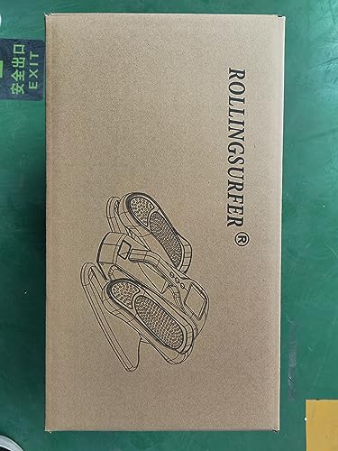 Rollingsurfer Under Desk Elliptical Machine, Adjustable Speeds Elliptical Trainer with Remote Control, Seated Pedal Exerciser, Compact Portable Elliptical Stepper for Teens Seniors and Adults