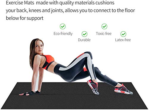 Elliptical Trainer Fitness Mat - Floor Protection & Comfort