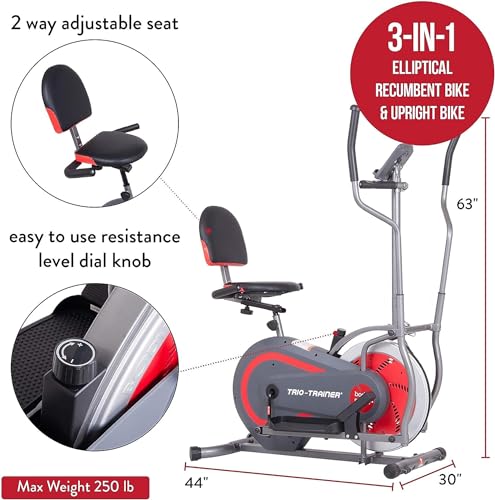 [BODY POWER] 3-in-1 Home Gym with Heartrate Monitor