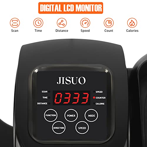 Compact Mini Elliptical Trainer with Display and Remote
