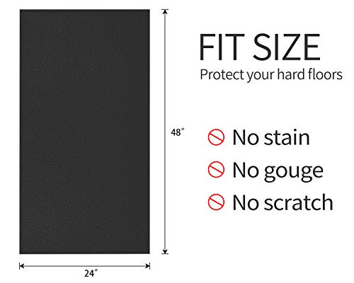 Elliptical Trainer Fitness Mat - Floor Protection & Comfort