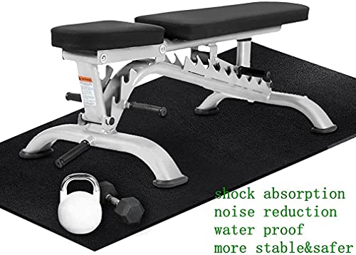 Elliptical Trainer Fitness Mat - Floor Protection & Comfort