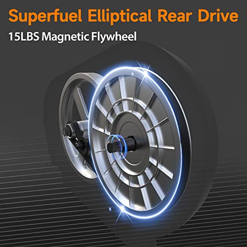 JEEKEE Home Elliptical with 16 Resistance Levels & LCD Monitor