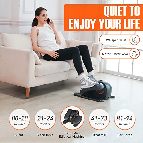 Compact Mini Elliptical Trainer with Display and Remote