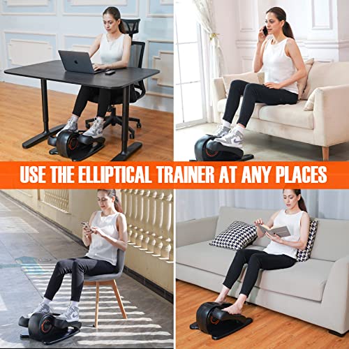 Compact Mini Elliptical Trainer with Display and Remote