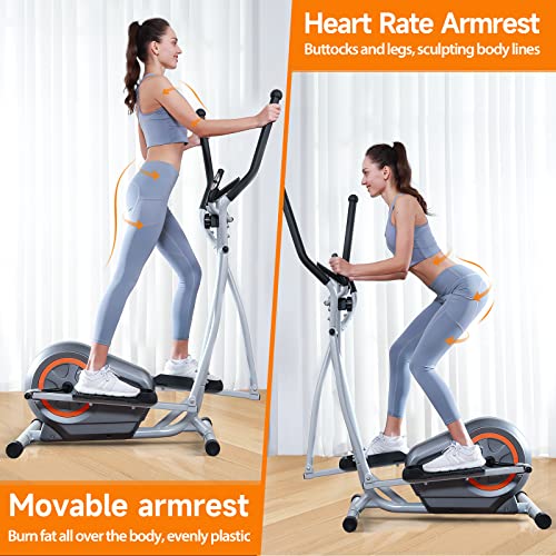 JEEKEE Home Elliptical with 16 Resistance Levels & LCD Monitor