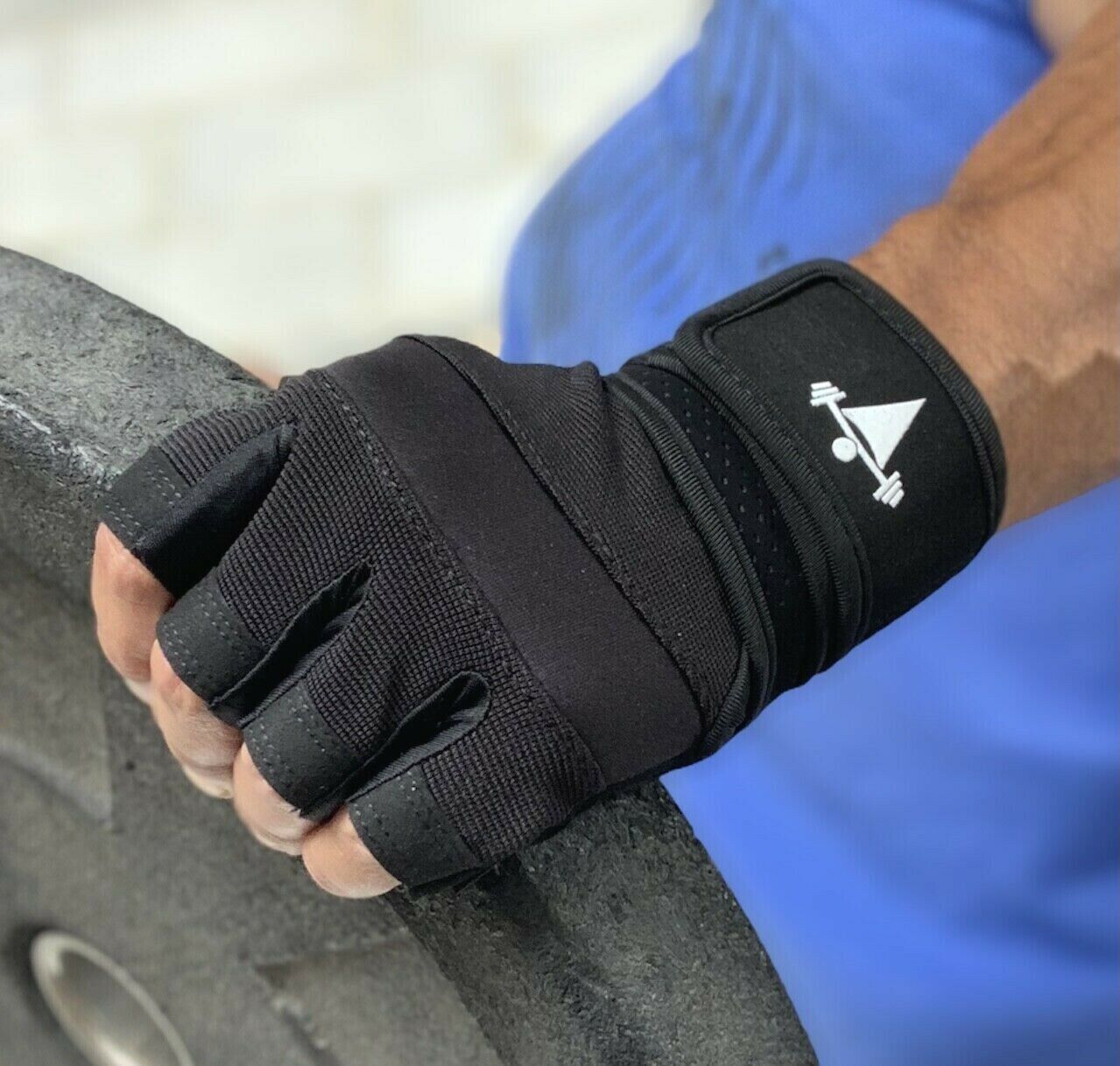 Gym Gloves with Wrist Wrap for Elliptical Training