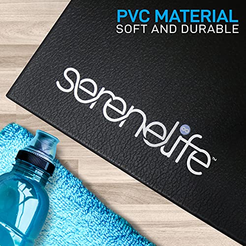 SereneLife Portable Exercise Mat - Non-Slip Fitness Equipment