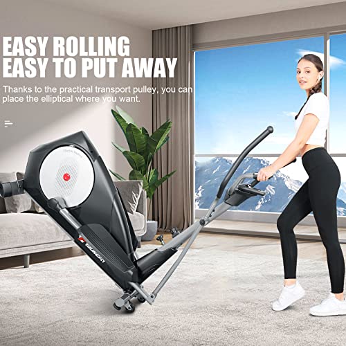 YOUNGFIT Foldable Elliptical Machine, 22 Resistance Levels