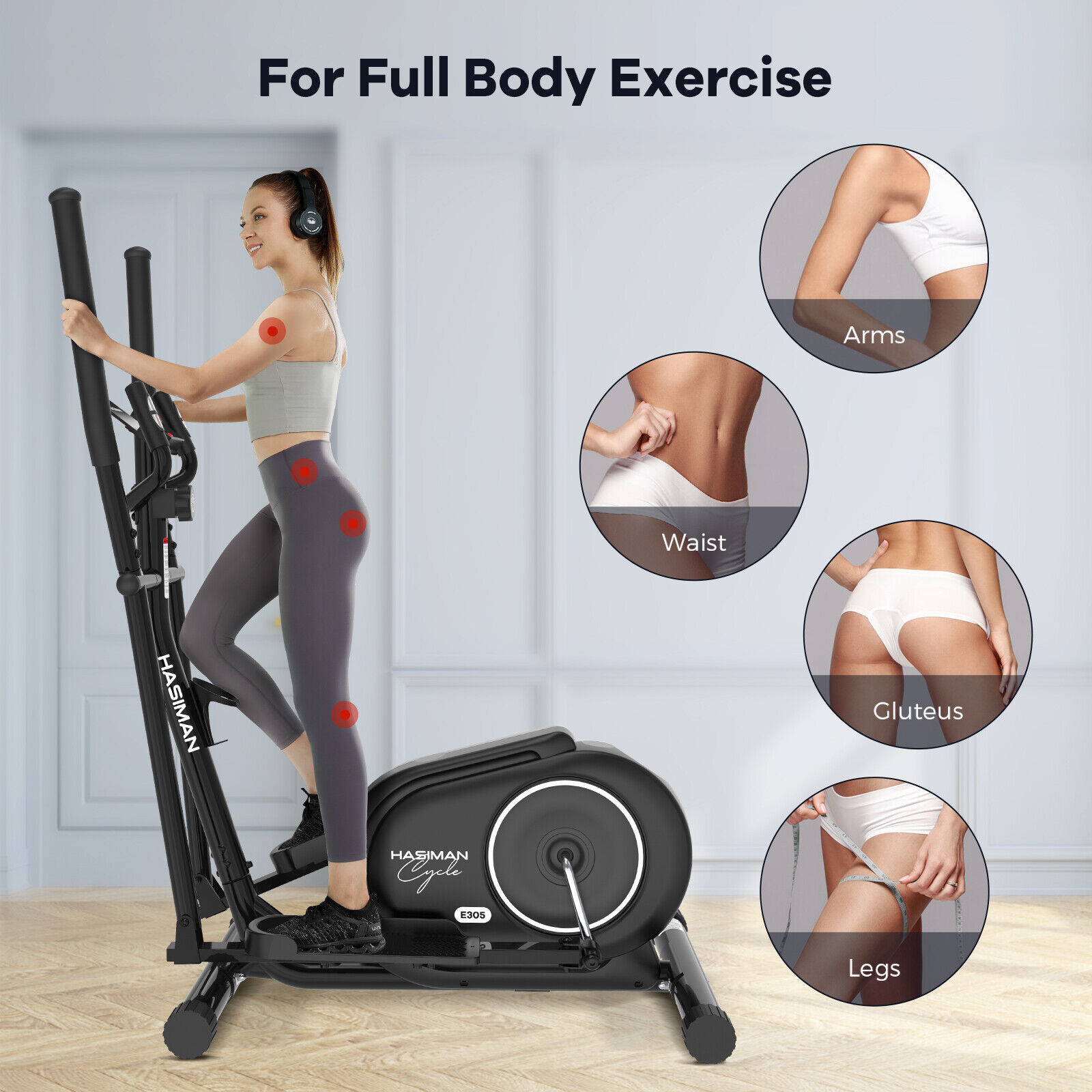 Indoor Cross Trainer for Fitness Workout Gym