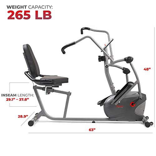 Sunny Health & Fitness Recumbent Cross Trainer
