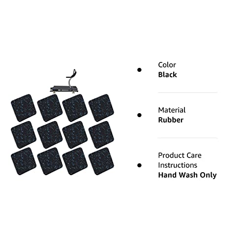 12 Pack AR-PRO Rubber Mats for Elliptical Trainers