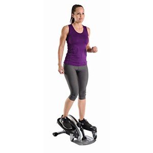 Stamina InMotion E1000 Compact Strider - Seated Elliptical with Smart Workout App - Foot Pedal Exerciser for Home Workout - Up to 250 lbs Weight Capacity - Silver