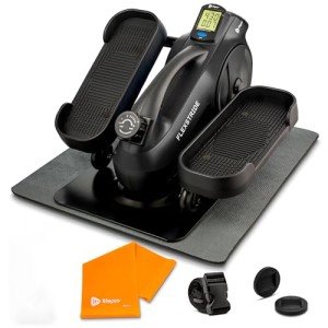 LifePro Under Desk Elliptical - Under Desk Pedal Exerciser to Strengthen Muscles and Build Cardiovascular Fitness - Stationary Desk Exercise Equipment with LCD Monitor for Leg Recovery and Therapy