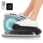 ANCHEER Under Desk Elliptical Machine Electric, Leg Pedal Exerciser, Portable Exercise Elliptical Trainer with Remote Control, Large Pedal, LCD Monitor for Home & Office Gym