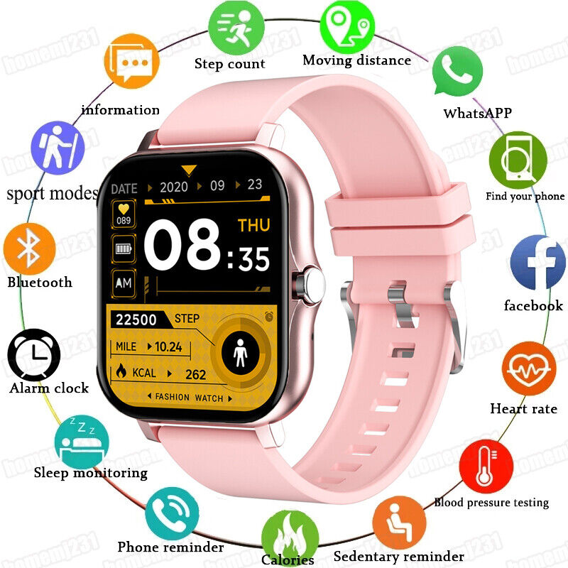 Smart Fitness Tracker Watch for Android iOS iPhone