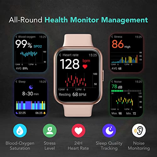 V7 Pro Smartwatch: IP68 Waterproof, Heart Rate Monitor