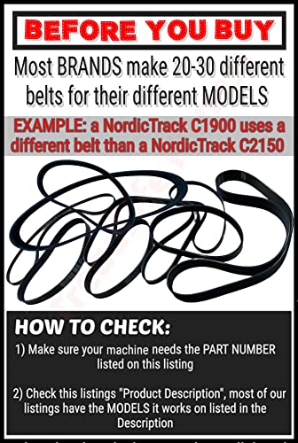 Replacement Drive Belt for NordicTrack, ProForm, & More