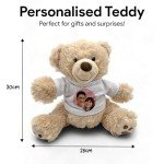 Custom Teddy Bear with Personalised T-shirt Design