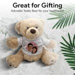 Custom Teddy Bear with Personalised T-shirt Design
