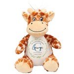 Custom Giraffe Teddy Bear for Christening Gift