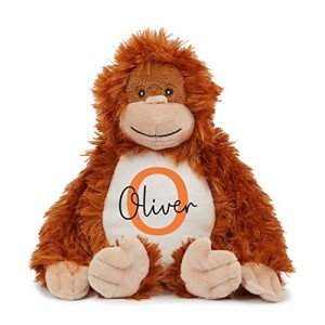 Customizable Orangutan Teddy - Personalised Name Gift