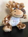 Custom Giraffe Teddy Bear for Christening Gift