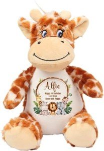 Personalized Jungle Teddy Bear for Baby Gifts