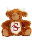 Personalized Highland Cow Plush Teddy with Name